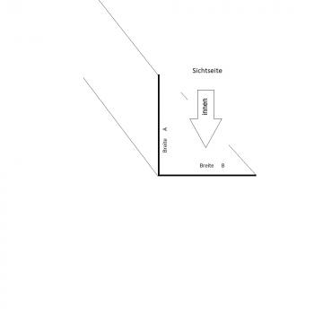 Dachwinkel Blende, Winkelblech aus Alu | VA | Stahl